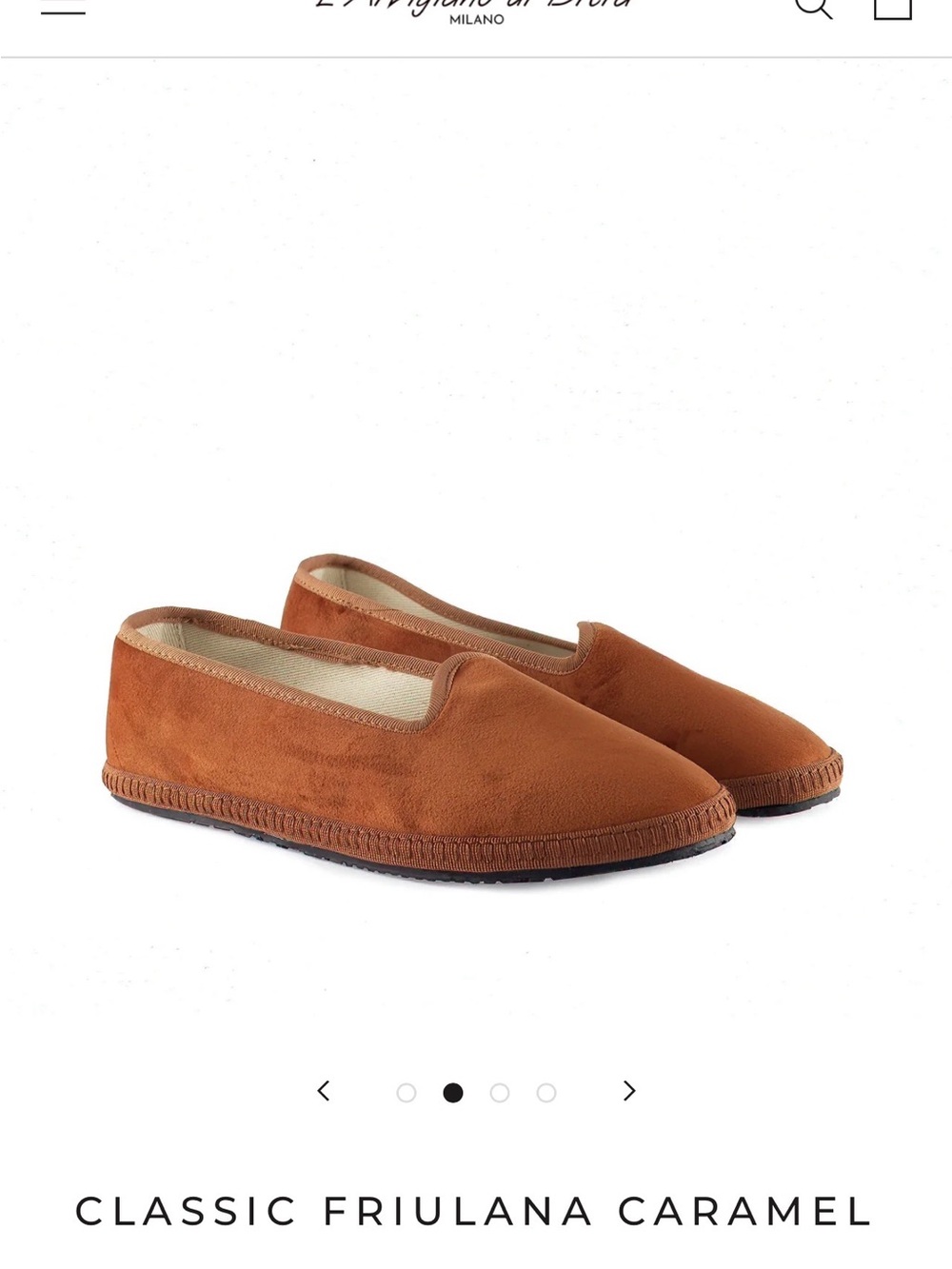 Italian handmade Suede Slip-On Loafers in caramel